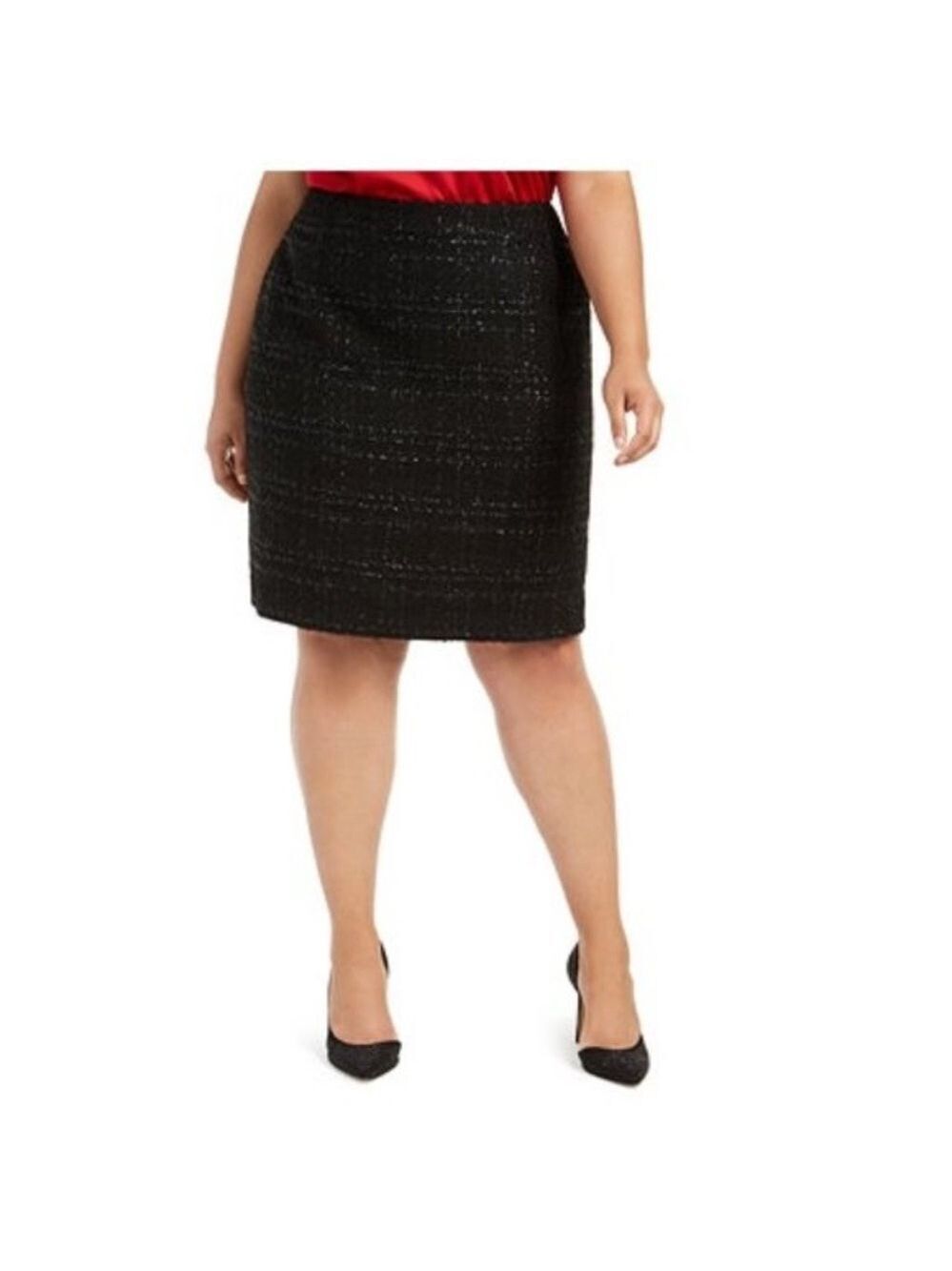 Calvin Klein Sparkle Accented Pencil Skirt